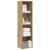 vidaXL Bookcase Artisan oak Engineered wood 60 in tall Bookcase