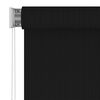 vidaXL Roller Blind Black High-density polyethylene 70.9 x 90.6 in