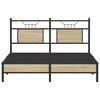 vidaXL Bed Frame Sonoma oak Engineered wood and steel