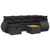 vidaXL Garden Sofa Set Black