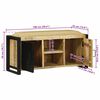 vidaXL Bench Cabinet Brown 39.37 x 13.78 x 19.69 in Solid Mango wood