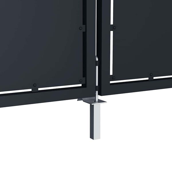 vidaXL Garden Gate Steel 118.1x59.1" Anthracite