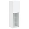 vidaXL TV Wall Unit White Engineered wood, Glass Large TV Wall Unit