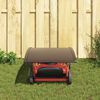 vidaXL Garage Roof for Robot Lawn Mower 30.3"x40.6"x18.1" Black