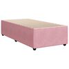 vidaXL Bed Frame Pink Velvet (100% polyester), Plywood, Engineered wood