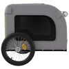 vidaXL Pet Bike Trailer Green and grey Oxford fabric, iron Durable