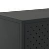 vidaXL Sideboard Black Steel Medium Sideboard Rectangular Modern