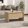 vidaXL Coffee Table Sonoma Oak Engineered Wood Medium Height-Adjustable