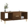 vidaXL Coffee Table Brown Oak Engineered Wood Standard Coffee Table