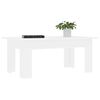 vidaXL Coffee Table White Engineered wood 39.4 x 23.6 x 16.5 in Sleek