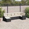vidaXL Patio Sofa Set Black
