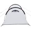 vidaXL Camping Tent Tunnel 3-Person White Blackout Fabric Waterproof