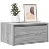 vidaXL Wall-mounted Bedside Cabinet Set of 2 Grey Sonoma Engineered wood