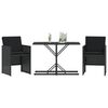 vidaXL Bistro Set Black