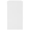 vidaXL Desk White Engineered Wood 35.4 x 15.7 x 28.3 in Sleek Desk