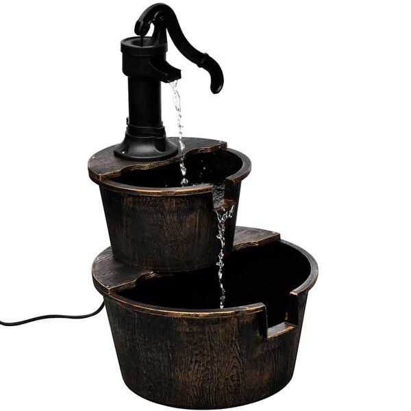 vidaXL Water Feature Bronze Plastic Standard Size Vintage Fountain