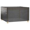 vidaXL Garden Furniture Cover Set of 2 Black Polyethylene