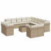 vidaXL Garden Sofa Set Beige, Cream White