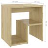 vidaXL Bed Cabinet Sonoma oak Engineered wood Bed Cabinet Rectangular
