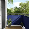 vidaXL Balcony Screen Blue 35.4x315.0" 100% Polyester Oxford