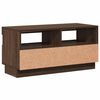 vidaXL TV Cabinet Brown Oak Engineered Wood Medium TV Stand