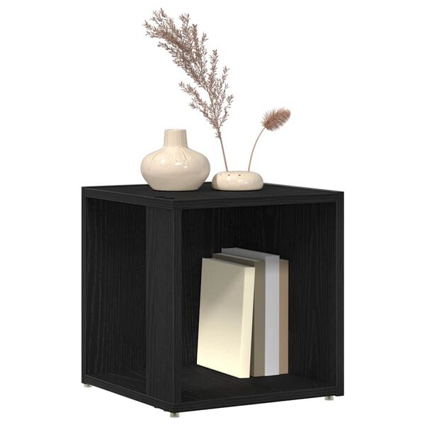 vidaXL Corner Shelves Black Oak 12.99 x 12.99 x 13.58 in