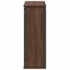 vidaXL Bathroom Wall Cabinet Brown oak Engineered wood, steel Medium