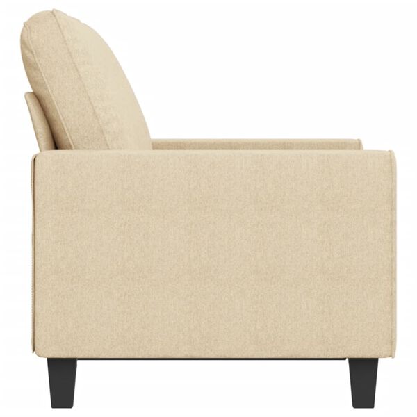 vidaXL 2-seater Sofa Cream 100% polyester, metal, textilene