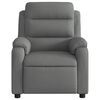 vidaXL Recliner Chair Dark Grey Polyester, Metal, Plywood Single