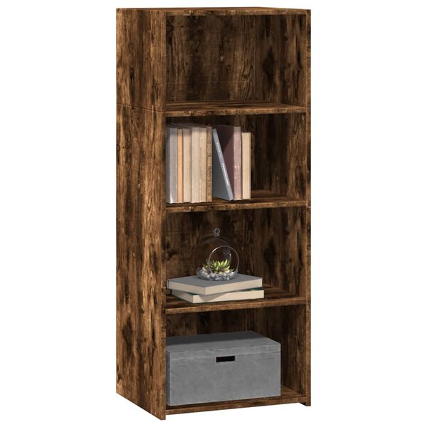 vidaXL Highboard Smoked oak Engineered wood Highboard Rectangular