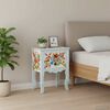 vidaXL Bedside Cabinet Multicolored Solid mango wood, MDF Medium