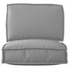 vidaXL Pallet Cushion Set 2 pcs Gray Oxford Fabric