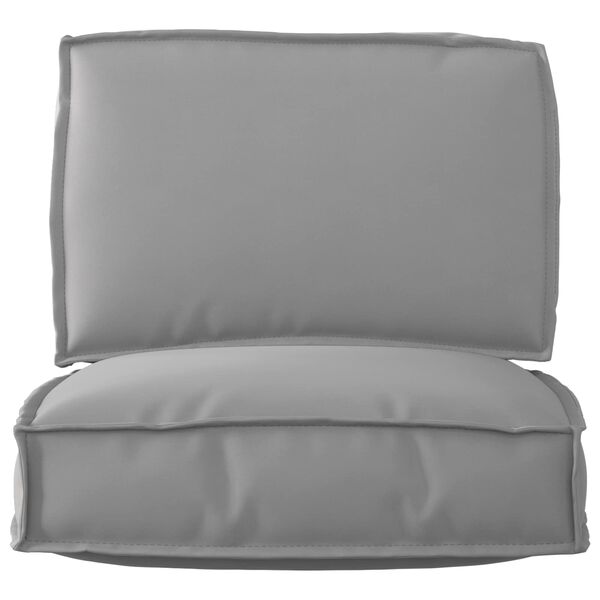 vidaXL Pallet Cushion Set 2 pcs Gray Oxford Fabric