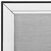 vidaXL Insect Screen White, Black Aluminum, Fiberglass with PVC coating