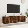 vidaXL TV Cabinet Set of 2 Smoked Oak Engineered Wood Medium