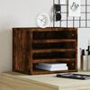 vidaXL Desk Organiser Smoked Oak 14.2x10.2x11.6" Engineered wood