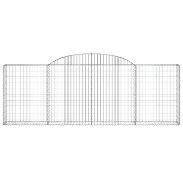 vidaXL Gabion Basket Set of 30 Silver Galvanized iron Large