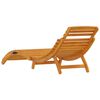 vidaXL Sun lounger Reclining 2-person 3 pcs Brown Solid Acacia wood