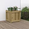 vidaXL Garden Planter Natural wood look Treated solid pine wood