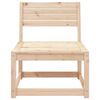 vidaXL Garden Sofa Natural wood Solid pine wood Medium Modular