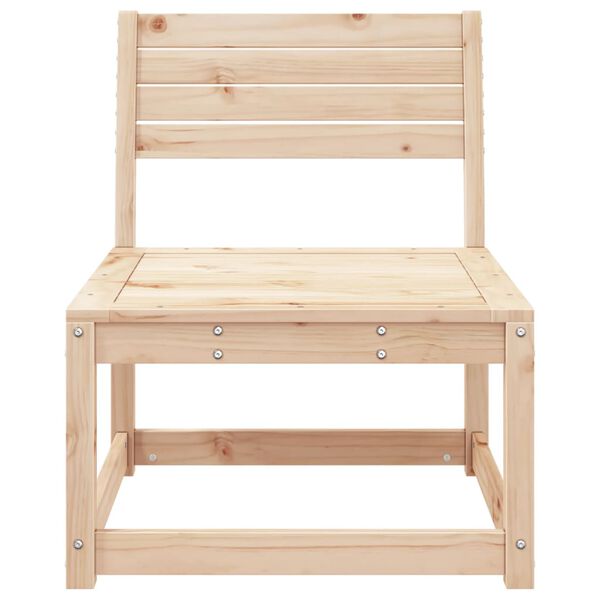 vidaXL Garden Sofa Natural wood Solid pine wood Medium Modular