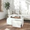 vidaXL Coffee Table White Engineered Wood 35.4 x 19.7 x 16.3 in