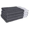 vidaXL Towel Set Set of 12 Gray 100% Cotton 12 Pieces Towel Set