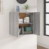 vidaXL Wall Cabinet Grey Sonoma Engineered Wood Medium Wall Cabinet