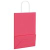 vidaXL Paper Bags 50 pcs with Handles Pink 21x11x31 cm
