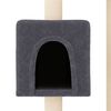 vidaXL Cat Tree Dark grey Engineered wood, plush, sisal 40.9 in Cat Tree