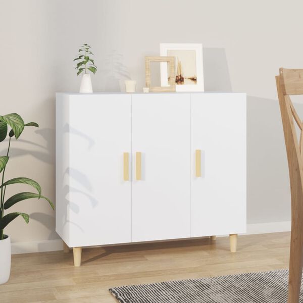 vidaXL Sideboard White Engineered wood Medium Sideboard Rectangular