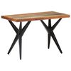 vidaXL Dining Table Multicolor Reclaimed Wood 47.2 x 23.6 x 29.9 in