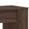 vidaXL Desk Brown Oak Engineered Wood Medium Computer Desk Rectangular