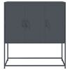 vidaXL Highboard Anthracite Steel Large Doors Highboard Rectangular